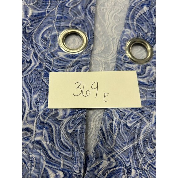 Analogy Womens Blue and White Printed Jacket with Grommet Details SZ Extra Large - Picture 9 of 9